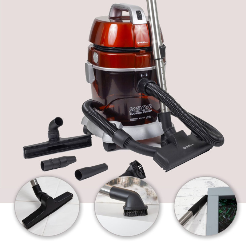 First Austria FA-5546-3-RE Wet & Dry vacuum cleaner 1400 W - Soundstar