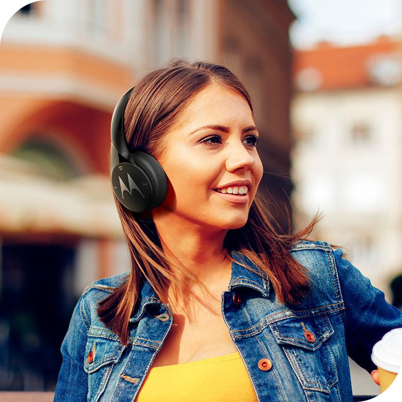 heet vredig Dagelijks Motorola PULSE ESCAPE BLACK Wireless Bluetooth over ear headphones Hands  Free - Soundstar